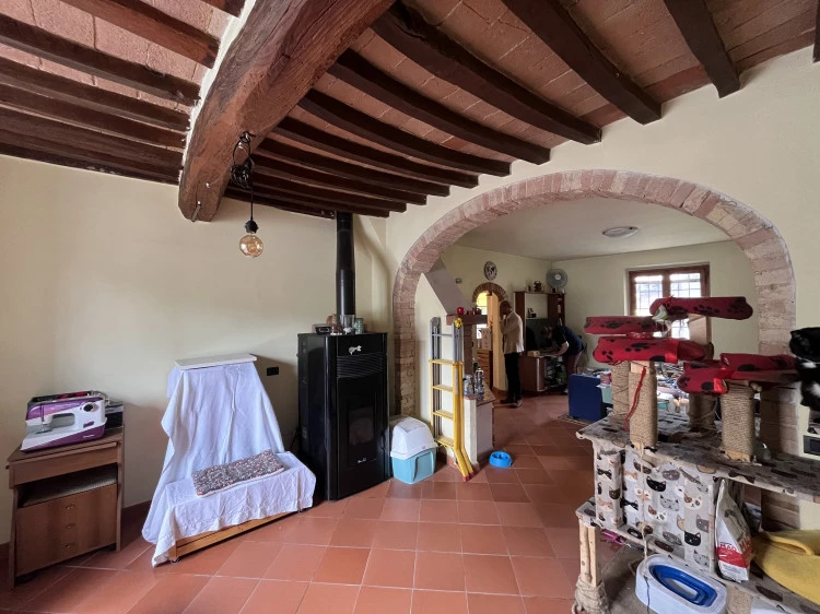 San Pancrazio terratetto in vendita libero rustico sala stufa a pellet