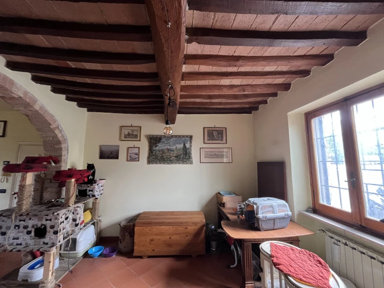 San Pancrazio terratetto in vendita libero rustico sala travi