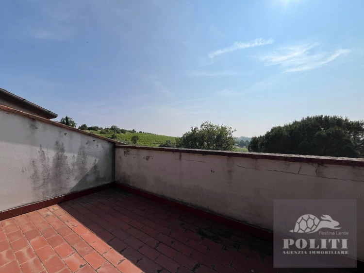 Camera con terrazzo con vista Lussuosa Villa Bifamiliare Cerreto Guidi con giardino privato con vista sulle colline toscane