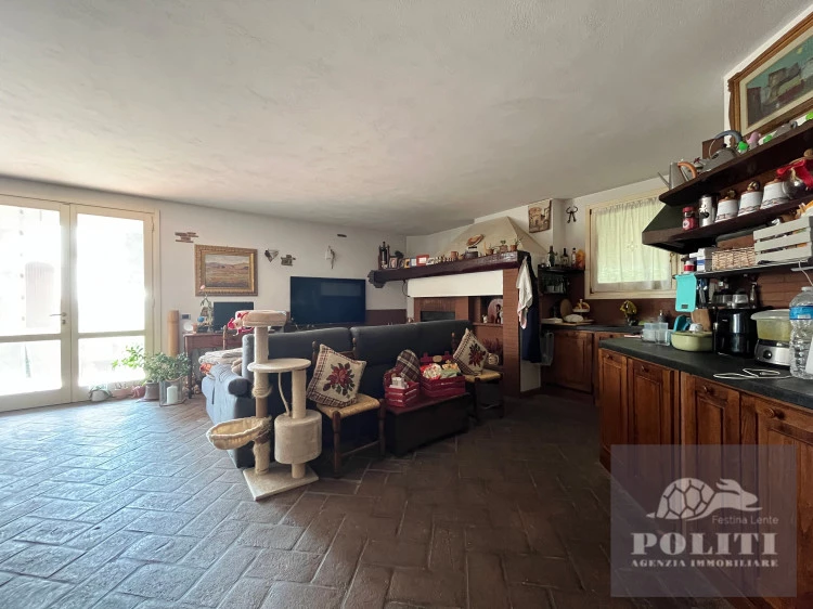 Taverna abitabile con cucina Lussuosa Villa Bifamiliare Cerreto Guidi con giardino privato con vista sulle colline toscane
